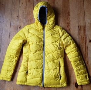 Lole puffer coat yellow reversible small